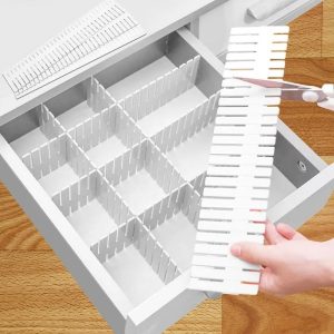 Adjustable Drawer Storage Organizer Divider - White