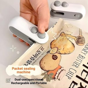 Rechargeable Plastic Bag Opening & Sealing Machine